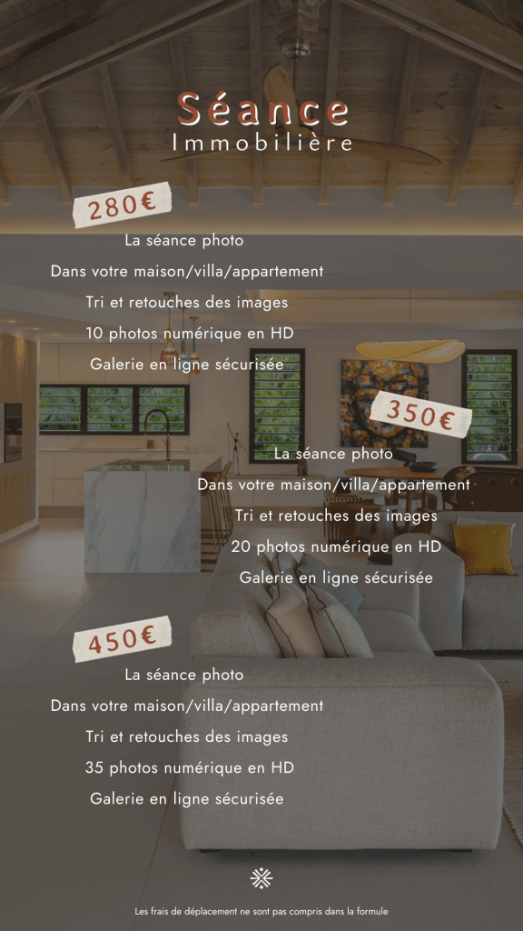 Photo pris par un photographe de Guadeloupe, spécialiste des mariages, photos de couples ou en famille, ou photo de mise en valeur immobilière, pour restaurants, artisans. Photo de CW Photographe